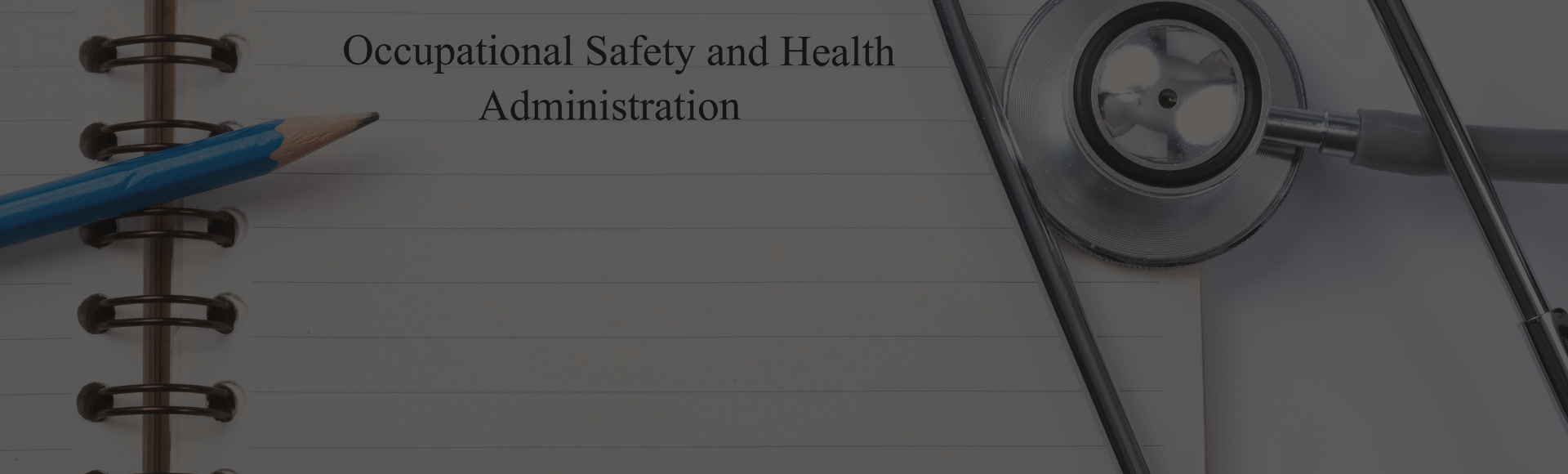 Image of the words for OSHA